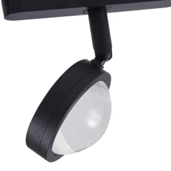 Sistema de riel 48 V Lumaro, focos, 5 luces, negro, Ø 7,3 cm