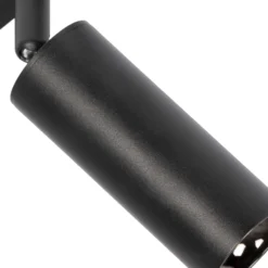 Sistema de riel 48 V Lumaro, focos, 9 luces, negro, 13 cm, atenuable