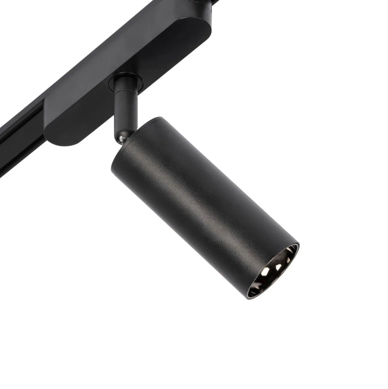 Sistema de riel 48 V Lumaro, focos, 11 luces, negro, Ø 4 cm, atenuable