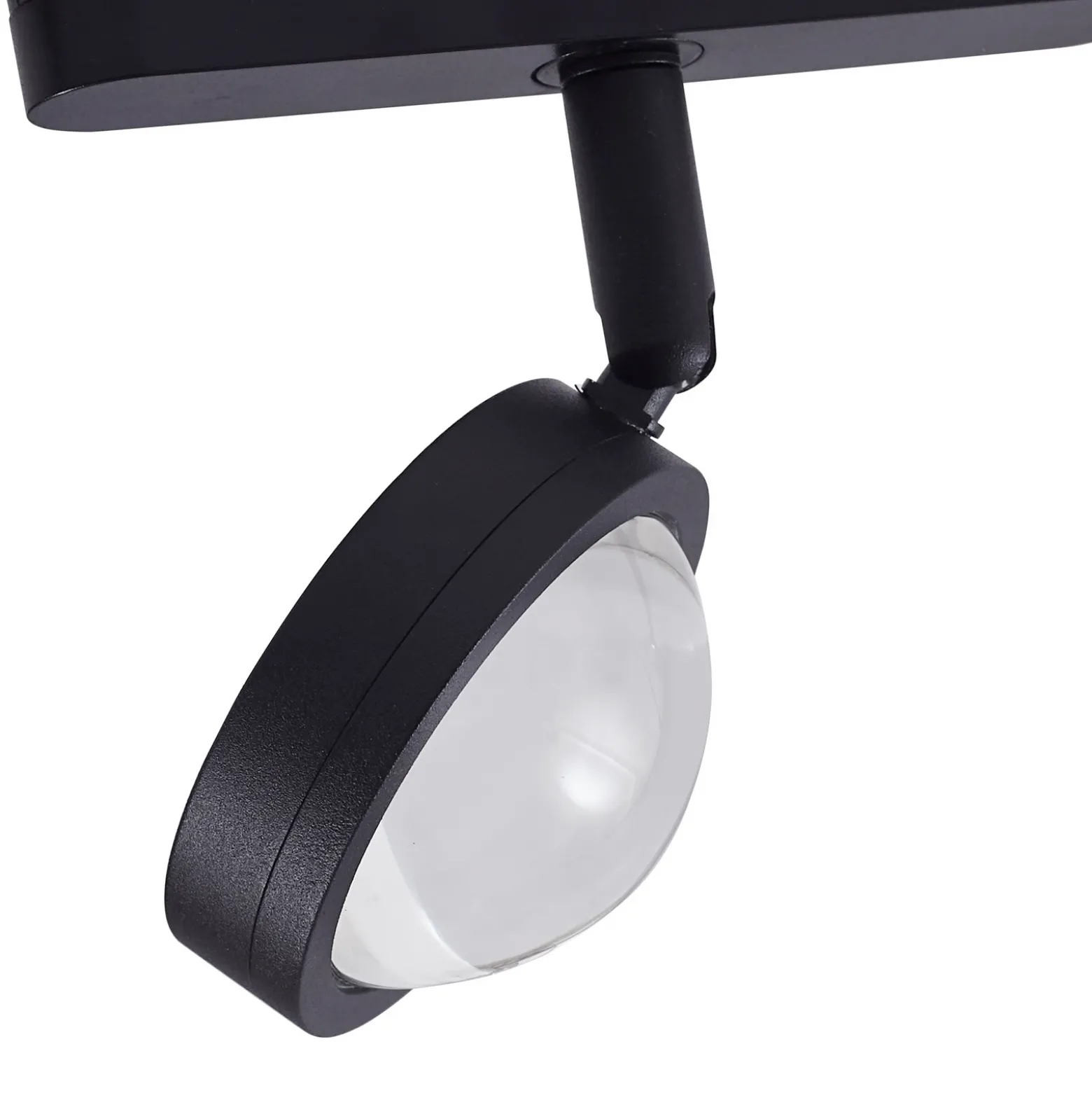 Sistema de riel 48 V Lumaro, focos, 3 luces, negro, Ø 7,3 cm
