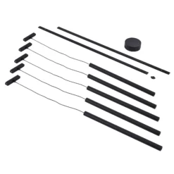 Sistema de riel 48 V Lumaro, pendular, 5 luces, negro, atenuable