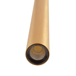 Sistema de riel 48 V Lumaro, pendular, bombilla tubular, 3 luces, dorado, CCT