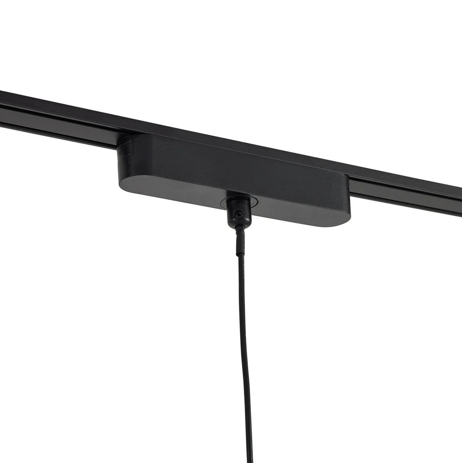 Sistema de riel 48 V Lumaro, pendular, cilindro, 5 luces, negro