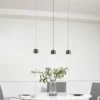 Sistema de riel 48 V Lumaro, pendular, cilindro, 3 luces, negro