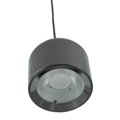Sistema de riel 48 V Lumaro, pendular, cilindro, 3 luces, negro