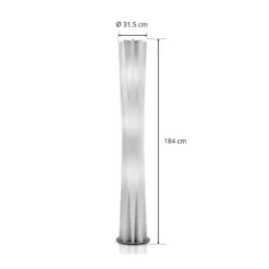 Slamp Bach lámpara de pie, altura 184 cm, blanco
