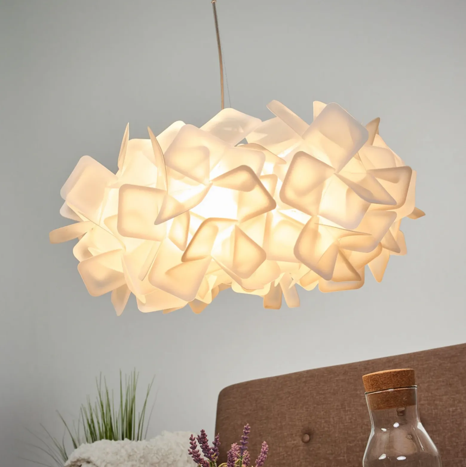 Slamp Clizia - Lámpara colgante de diseño, blanca