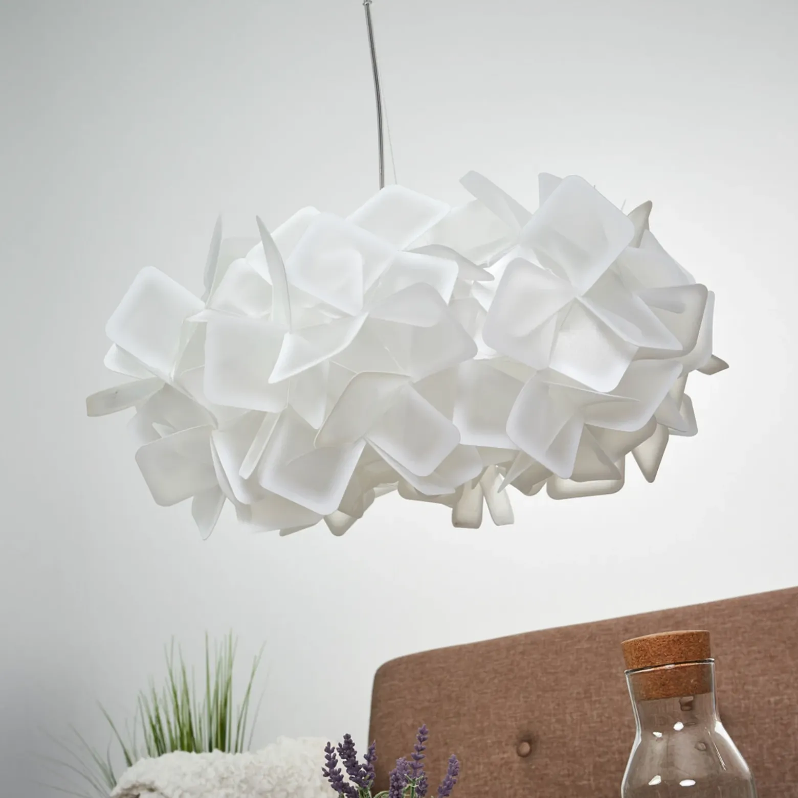 Slamp Clizia - Lámpara colgante de diseño, blanca