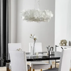 Slamp Clizia lámpara colgante, Ø 78 cm, blanco