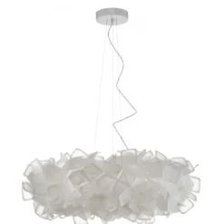 Slamp Clizia lámpara colgante, Ø 78 cm, blanco
