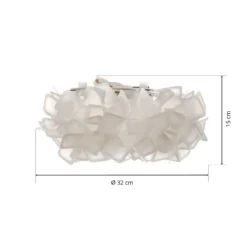 Slamp Clizia lámpara de techo, Ø 32 cm, blanco