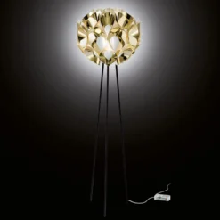 Slamp Flora - lámpara de pie de diseño, oro