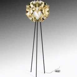 Slamp Flora - lámpara de pie de diseño, oro