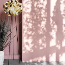 Slamp Flora - lámpara de pie de diseño, oro