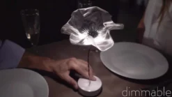 Slamp Lafleur lámpara de mesa LED, batería, prisma
