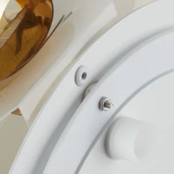 Slamp Mida aplique, 32x32 cm, dorado/blanco