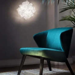 Slamp Veli - lámpara de techo, diseño, Ø53cm, opal