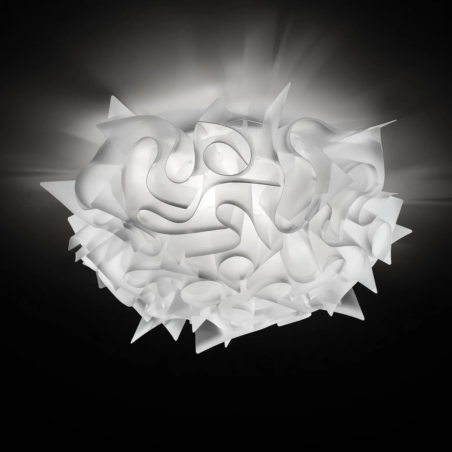 Slamp Veli - lámpara de techo, diseño, Ø53cm, opal