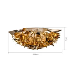 Slamp Veli Mini lámpara de techo diseño Ø 32cm oro