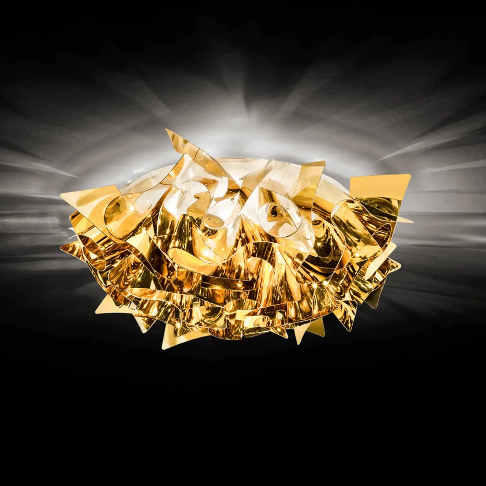 Slamp Veli Mini lámpara de techo diseño Ø 32cm oro