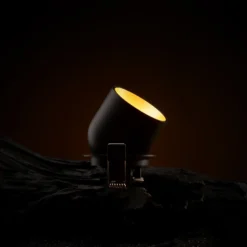 SLC Cup downlight empotrada LED negro/oro 2.700K