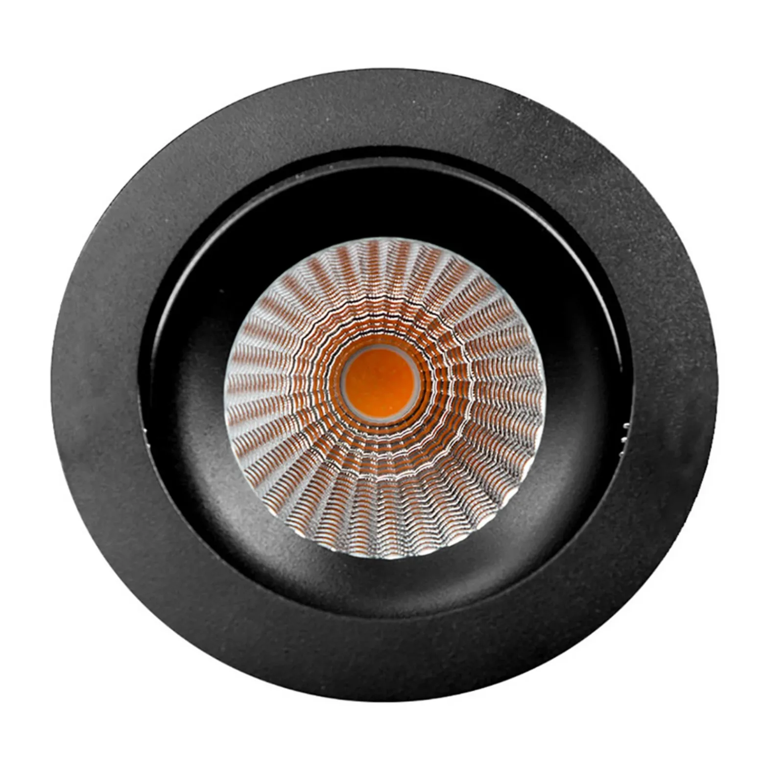 SLC DL04 Lámpara empotrable LED negra 3.000 K