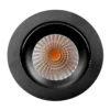SLC DL04 Lámpara empotrable LED negra 2.700 K