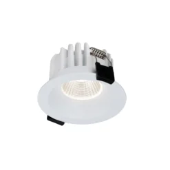 SLC Downlight LED empotrable OnePro Soft, blanco, 3.000 K, aluminio