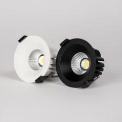 SLC Downlight LED empotrable OnePro Soft, negro, 4.000 K, aluminio