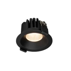 SLC Downlight LED empotrable OnePro Soft, negro, 4.000 K, aluminio