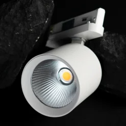 SLC foco de riel LED Fox, blanco, 3.000 K, riel trifásico