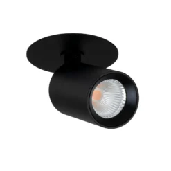 SLC Foco empotrable LED ART, 1 luz, negro, 2.700 K, aluminio