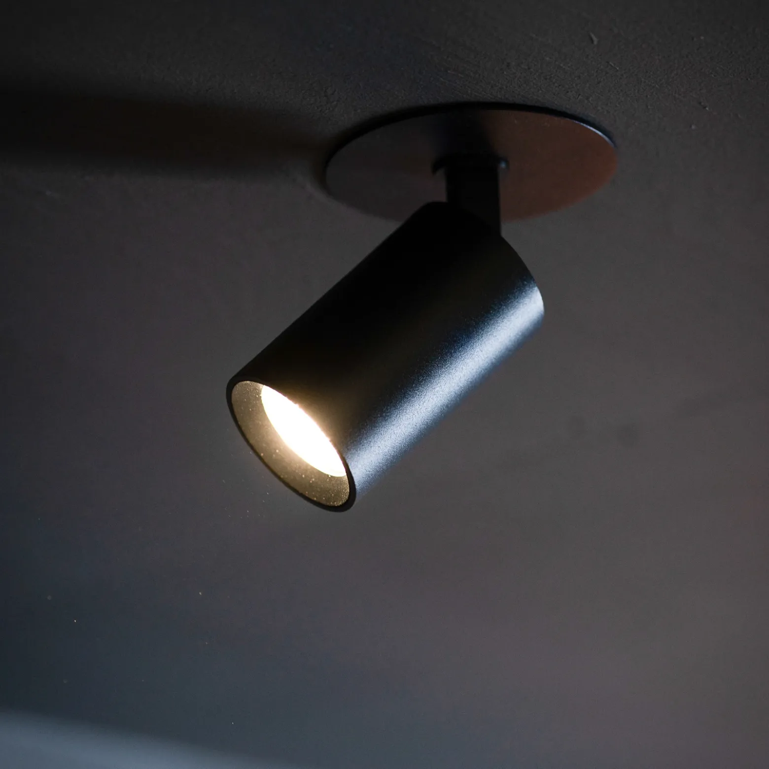 SLC foco empotrable LED ART, 1 luz, negro, 3.000 K, aluminio