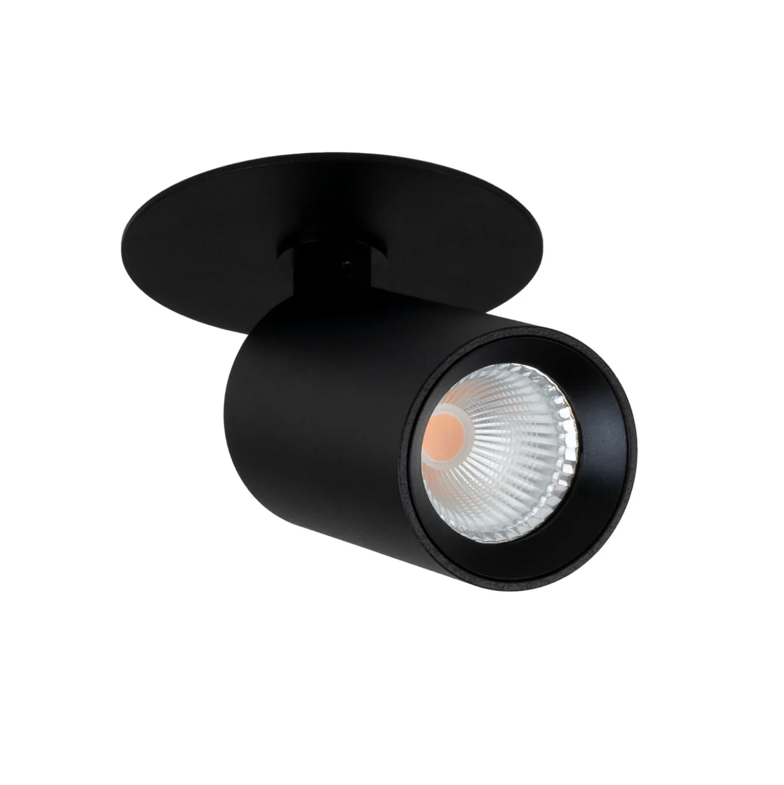 SLC foco empotrable LED ART, 1 luz, negro, 3.000 K, aluminio