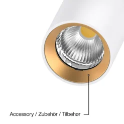 SLC Foco empotrable LED ART, 2 luces, blanco, 2.700 K, aluminio