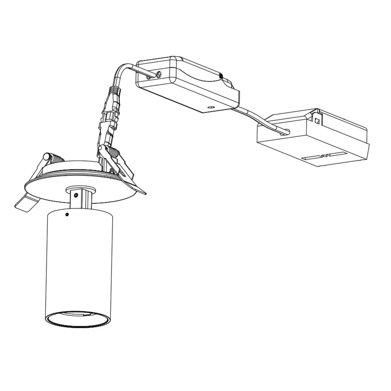 SLC Foco empotrable LED ART, 1 luz, blanco, 3.000 K, aluminio