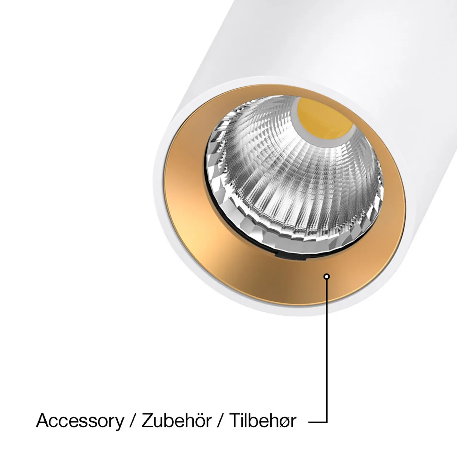 SLC Foco empotrable LED ART, 1 luz, blanco, 3.000 K, aluminio