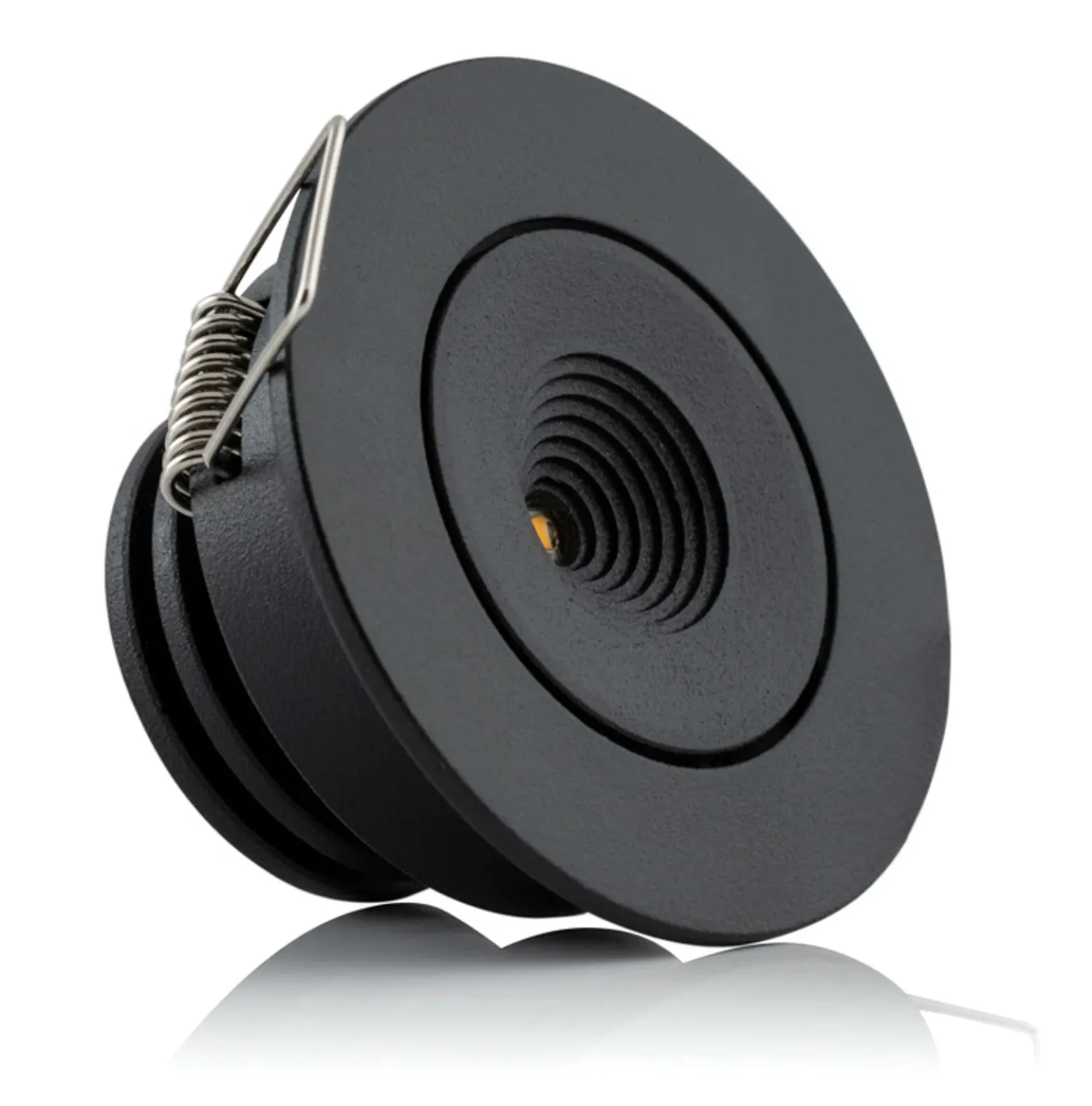 SLC MiniOne Tilt Lámpara empotrable LED negra 2.700 K