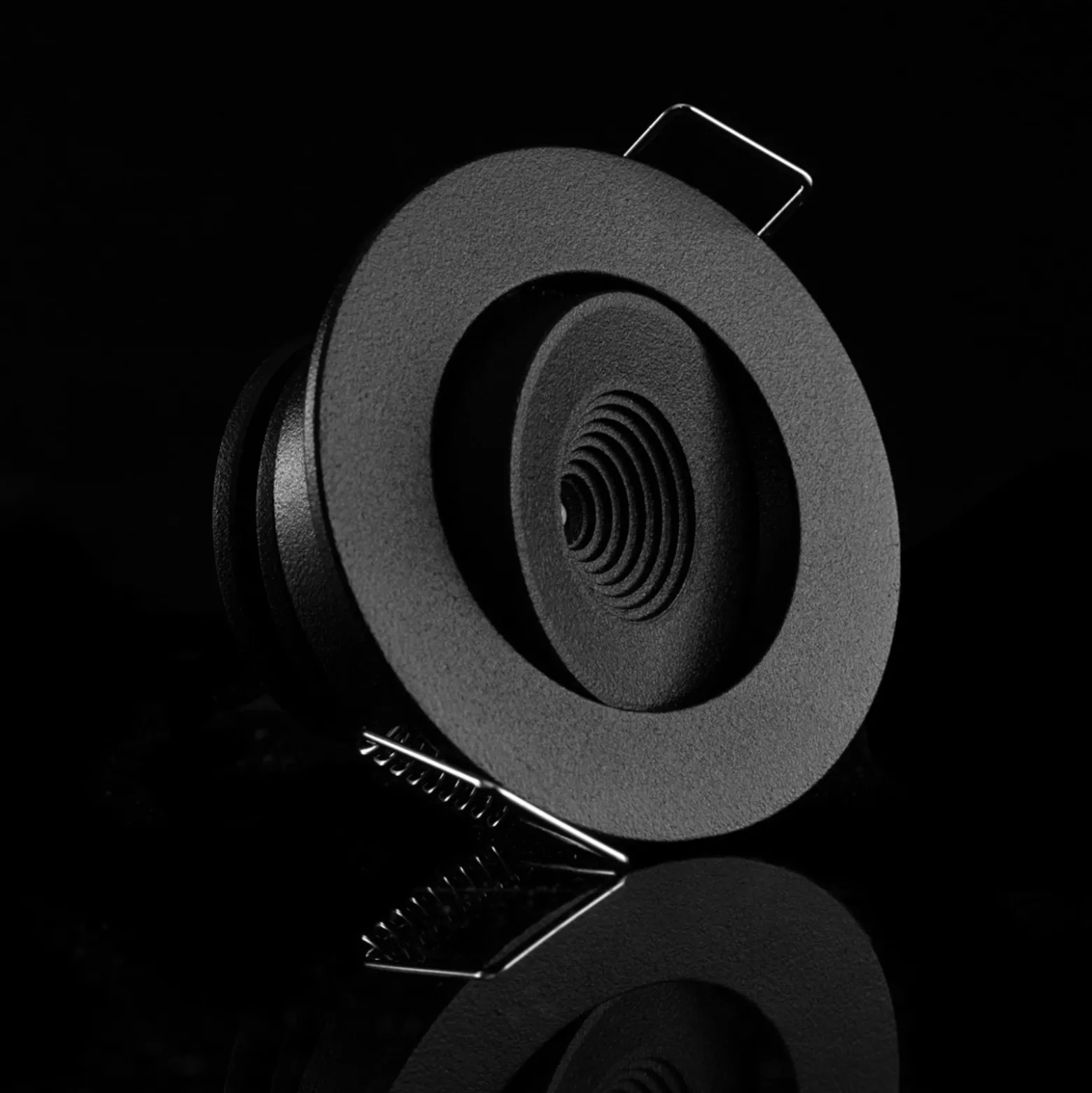 SLC MiniOne Tilt Lámpara empotrable LED negra 3.000 K