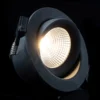SLC One 360° Lámpara empotrable LED negra 2.700K