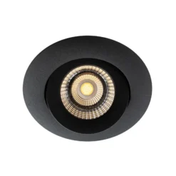 SLC One 360° Lámpara LED empotrable Dime LED negra