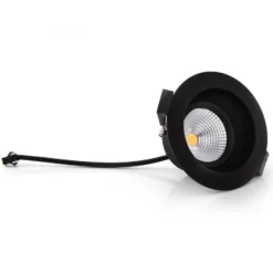 SLC One Soft Foco empotrable LED negro 2.700 K