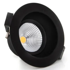SLC One Soft Foco empotrable LED negro 3.000K