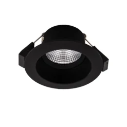 SLC One Soft LED foco empotrable Dime LED negro