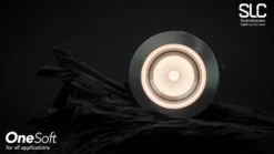 SLC One Soft LED foco empotrable Dime LED negro