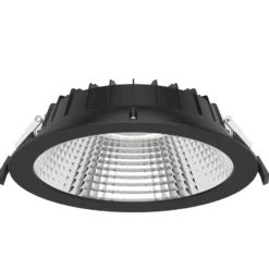 SLC Shift foco empotrado LED Ø 22,8cm CCT, negro
