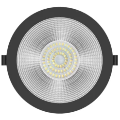 SLC Shift foco empotrado LED Ø 22,8cm CCT, negro