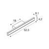 SLV aplique LED para baño One Linear, 52 cm, color latón