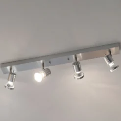 SLV Asto 4 luces downlight de techo con Ring decorativo