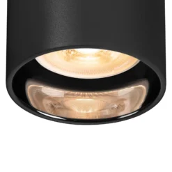SLV Asto Tube Downlight GU10 4 luces redondo negro